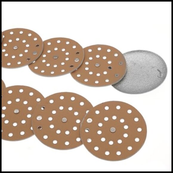 Hollow Wide Disc Belt Concho Leather Metal Buckle Boho Western Chunky Waist